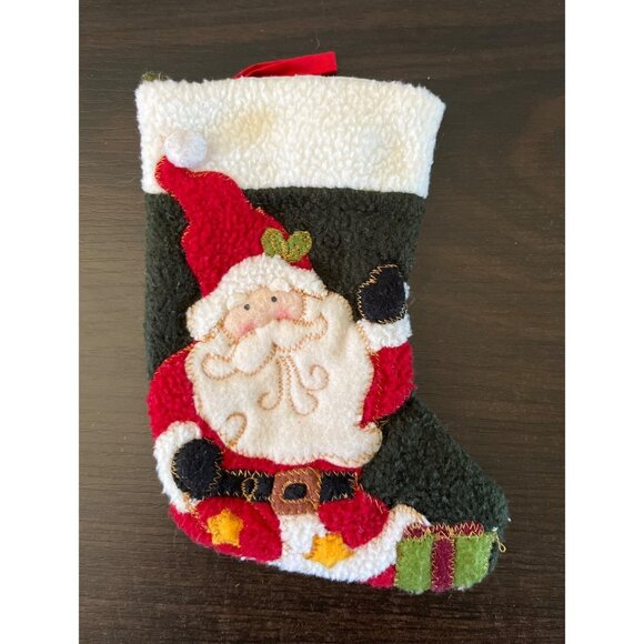 Other - 3 For $6 7" Tall Multicolor Christmas Stocking Christmas Holiday Santa Claus
